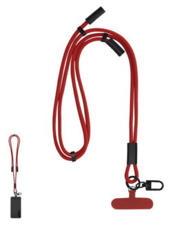 Lanyard porta móvil con función cable cargador